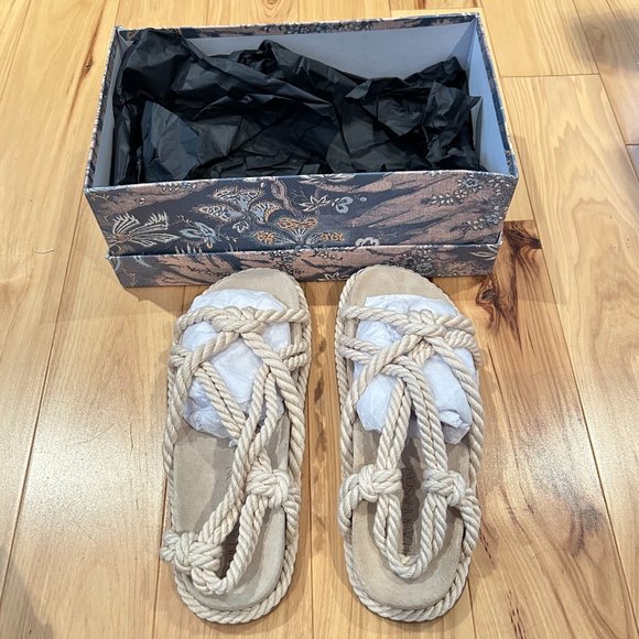 NEW Ulla Johnson Suri Rope Sandals Size 7 Suede Leather with Box MSRP $425 USD - Picture 7 of 9